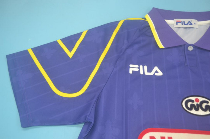 Retro Jersey 1997-1998 Fiorentina Home Soccer Jersey Vintage Football Shirt