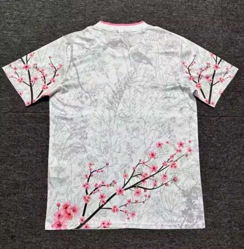 Fan Version Japan 2024 White/Pink Comic Soccer Jersey Football Shirt