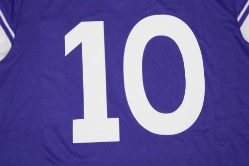 Retro Jersey 1984-1985 Fiorentina 10 Home Soccer Jersey Vintage Football Shirt
