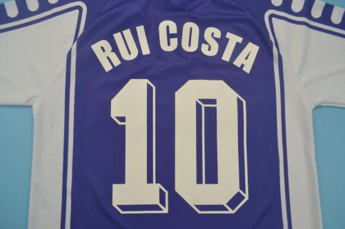Retro Jersey 1999-2000 Fiorentina RUI COSTA 10 Home Soccer Jersey Vintage Football Shirt