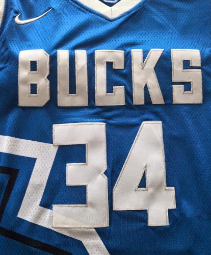 2025 City Edition Milwaukee Bucks 34 ANTETOKOUNMPO Blue NBA Shirt Basketball Jersey