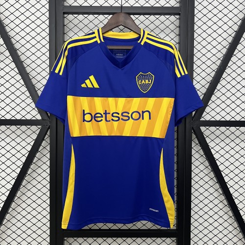 Fan Version 2024-2025 Boca Juniors Home Soccer Jersey Football Shirt