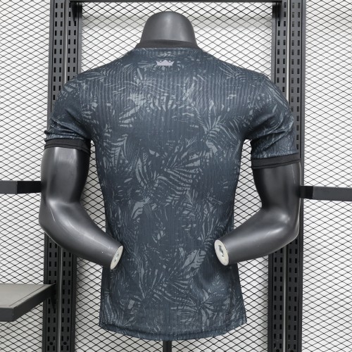 Player Version 2025 Brazil Black/Grey Special Edition Soccer Jersey Brasil Football Shirt