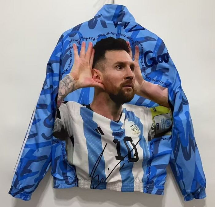2024 Argentina Copa America Campeon Trench Coat Soccer Reversible Windbreaker Jacket Football Jacket