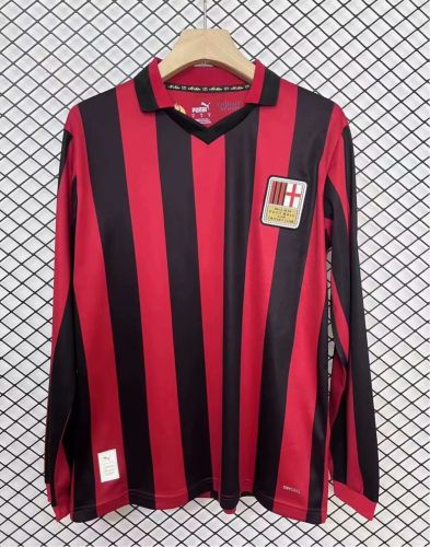 Long Sleeve 2024-2025 AC Milan 125th Anniversary Soccer Jersey AC Football Shirt
