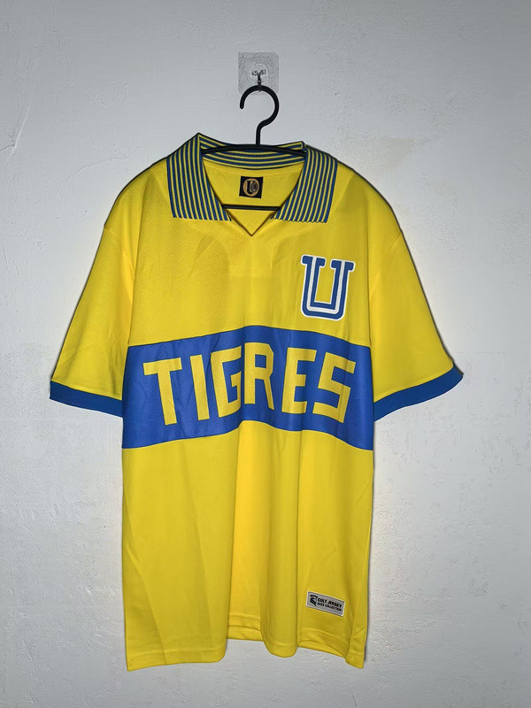 Retro Model Tigres UANL Soccer Jersey Yellow Football Shirt
