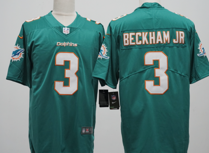 Dolphins BECKHAM JR 3 Green NFL Jersey Shirt
