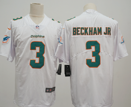 Dolphins BECKHAM JR 3 White NFL Jersey Shirt
