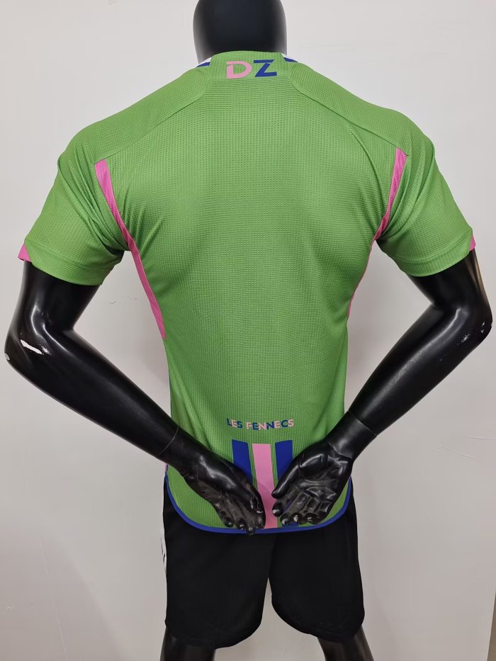 Player Version 2025 Algeria Green/Pink Special Edition Soccer Jersey Football Shirt