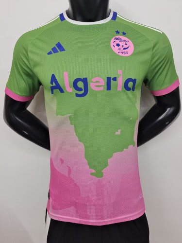 Player Version 2025 Algeria Green/Pink Special Edition Soccer Jersey Football Shirt