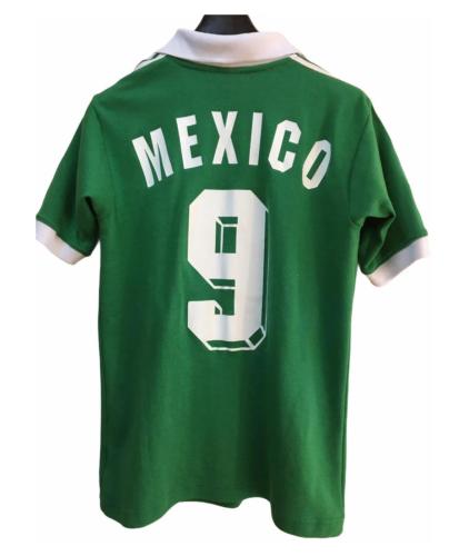 Retro Jersey 1986 Mexico Home 9 MEXICO Green Soccer Jersey Vintage Football Shirt
