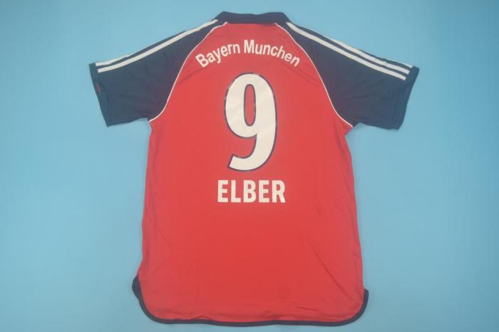 Retro Jersey 2000-2001 Bayern Munich ELBER 9 Champions League Home Soccer Jersey