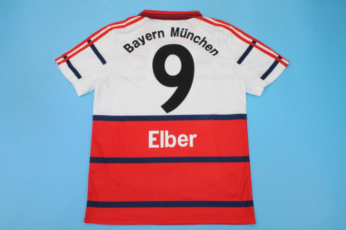 Retro Jersey 1998-2001 Bayern Munich ELBER 9 Home Soccer Jersey Vintage Football Shirt