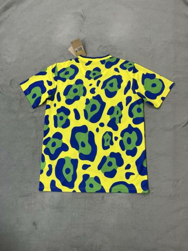 Fan Version 2025 Brazil Yellow/Green/Blue Soccer Training Jersey Brasil Football Pre-match Shirt
