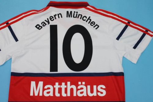 Retro Jersey 1998-2001 Bayern Munich MATTHAUS 10 Home Soccer Jersey Vintage Football Shirt