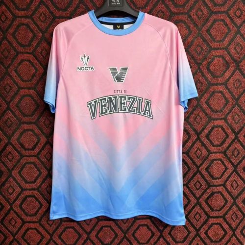 Fan Version 2024-2025 Venezia Pink/Blue Goalkeeper Soccer Jersey Venice Football Shirt
