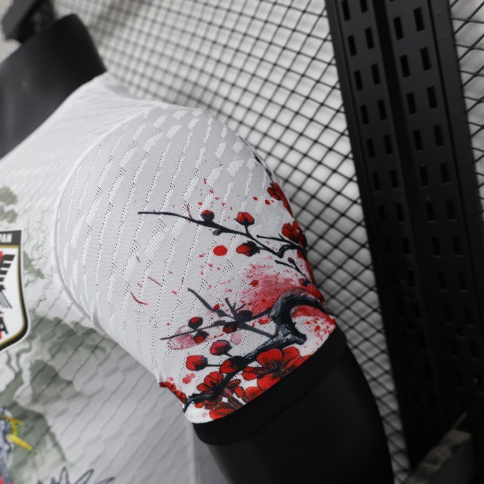 Player Version Japan 2024 White Comic Version Soccer Jersey Football Shirt