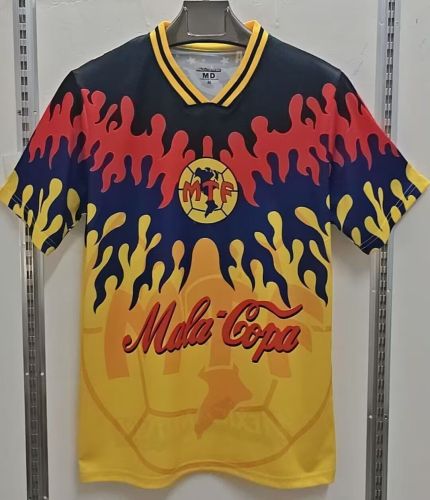 Retro Jersey 1995-1996 Club America Aguilas Yellow Special Edition Soccer Jersey Vintage Football Shirt