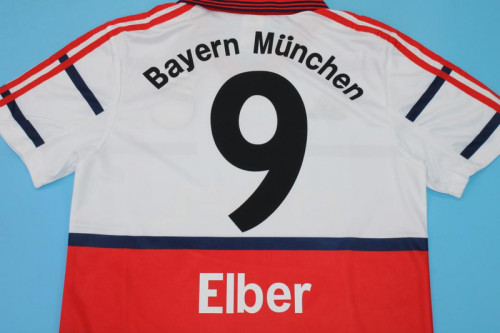 Retro Jersey 1998-2001 Bayern Munich ELBER 9 Home Soccer Jersey Vintage Football Shirt