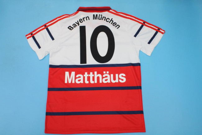 Retro Jersey 1998-2001 Bayern Munich MATTHAUS 10 Home Soccer Jersey Vintage Football Shirt
