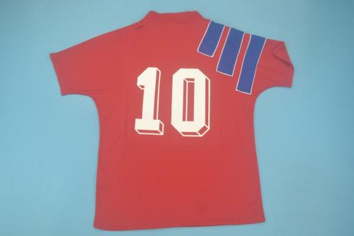 Retro Jersey 1991-1993 Bayern Munich 10 Home Red Soccer Jersey Vintage Football Shirt