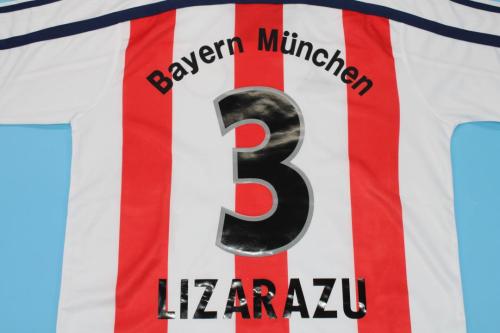 Retro Jersey 2000-2001 Bayern Munich LIZARAZU 3 Away Soccer Jersey Vintage Football Shirt