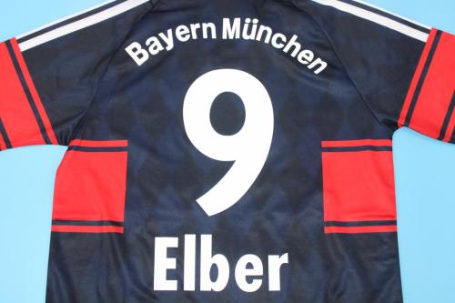 Retro Jersey 1997-1998 Bayern Munich ELBER 9 Home Soccer Jersey Vintage Football Shirt