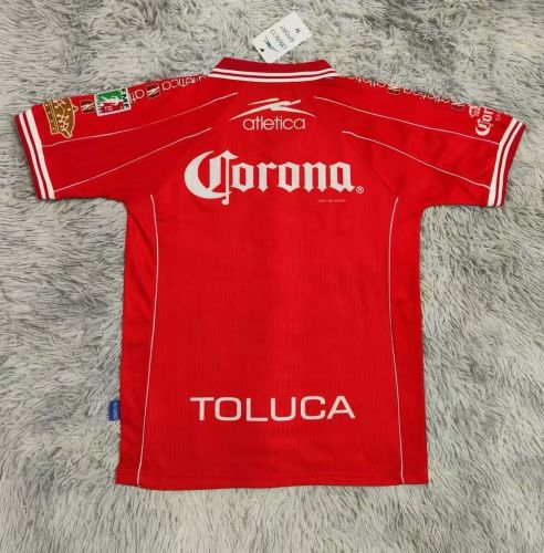 Retro Jersey 1999-2000 Deportivo Toluca Home Soccer Jersey Vintage Football Shirt