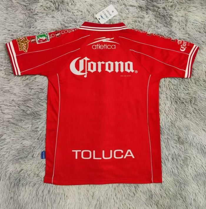 Retro Jersey 1999-2000 Deportivo Toluca Home Soccer Jersey Vintage Football Shirt