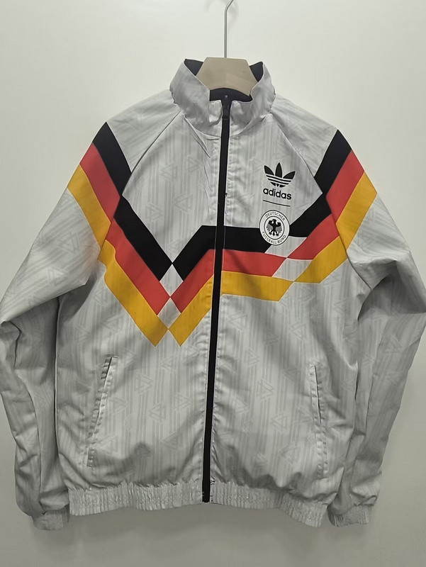 1990 Model Germany Trench Coat Soccer Reversible Windbreaker Jacket Football Jacket