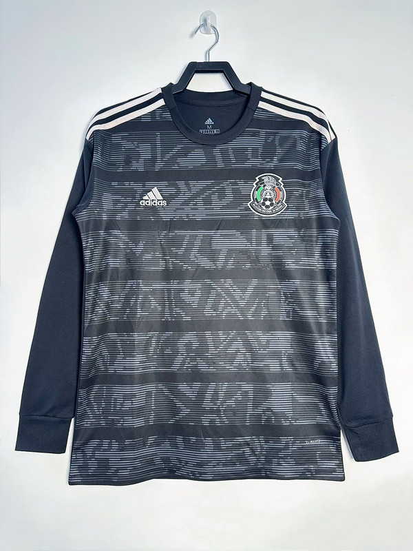 Long Sleeve Retro Jersey 2019 Mexico Home Soccer Jersey Vintage Football Shirt