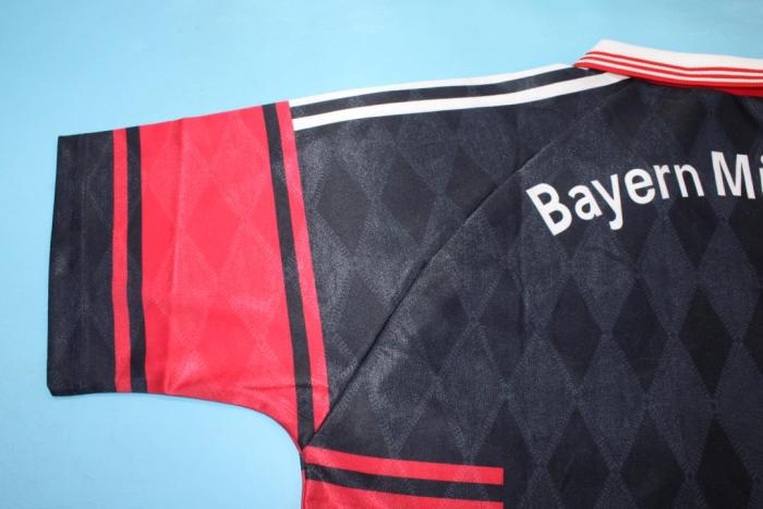 with UCL Patch Retro Jersey 1997-1998 Bayern Munich Home Soccer Jersey Vintage Football Shirt