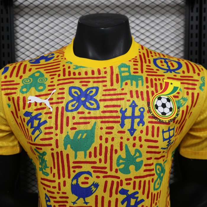Player Version 2025 Ghana Yellow Special Edition Soccer Jersey Football Shirt