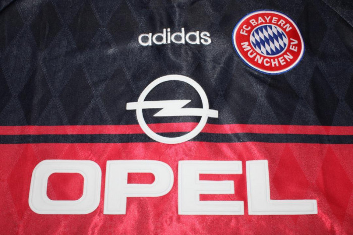 with UCL Patch Retro Jersey 1997-1998 Bayern Munich Home Soccer Jersey Vintage Football Shirt