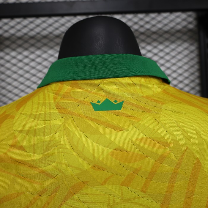 Player Version 2025 Brazil Yellow Special Edition Soccer Jersey Brasil Football Shirt