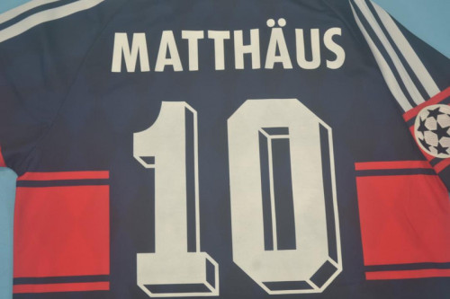 Retro Jersey 1997-1998 Bayern Munich MATTHAUS 10 Home Soccer Jersey Vintage Football Shirt