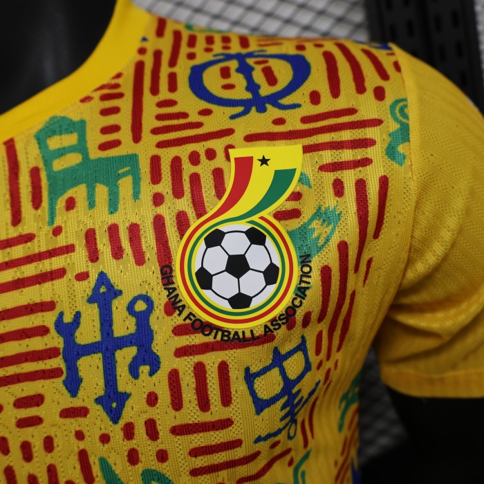 Player Version 2025 Ghana Yellow Special Edition Soccer Jersey Football Shirt