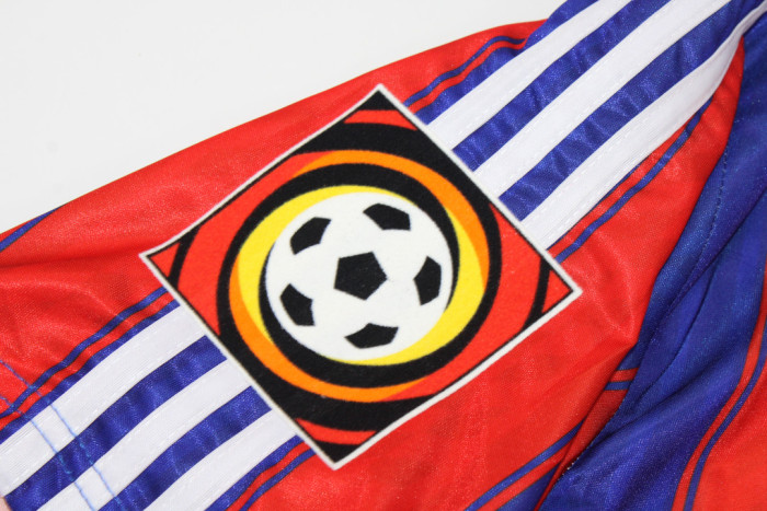 with League Patch Retro Jersey 1995-1997 Bayern Munich KLINSMANN 18 Home Soccer Jersey Vintage Football Shirt