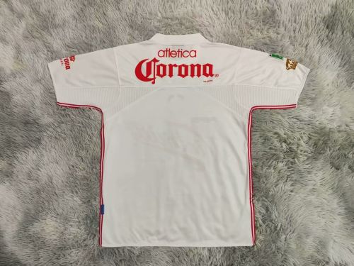 Retro Jersey 2000-2001 Deportivo Toluca Away White Soccer Jersey Vintage Football Shirt
