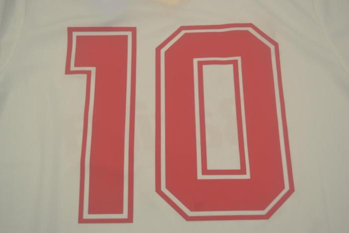 Retro Jersey 1991-1992 As Roma 10 Away White Soccer Jersey Vintage Football Shirt