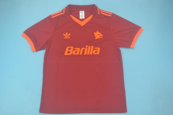 Retro Jersey 1992-1994 As Roma TOTTI 10 Home Soccer Jersey Vintage Football Shirt