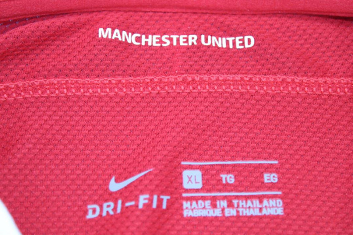 with Golden EPL Patch Retro Jersey 2011-2012 Manchester United Home Vintage Soccer Jersey Football Shirt