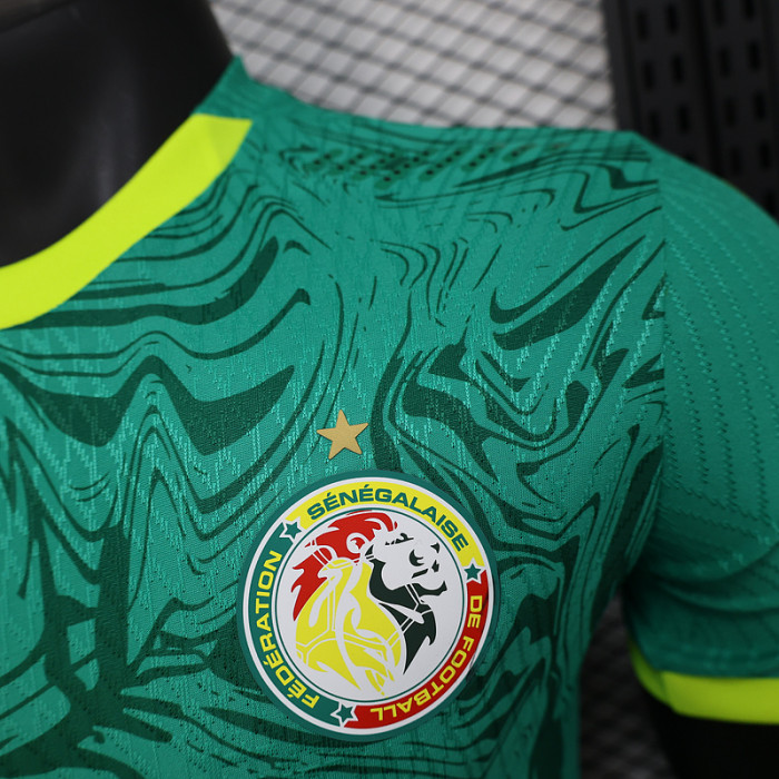Player Version 2025 Senegal Away Green Soccer Jersey Football Shirt