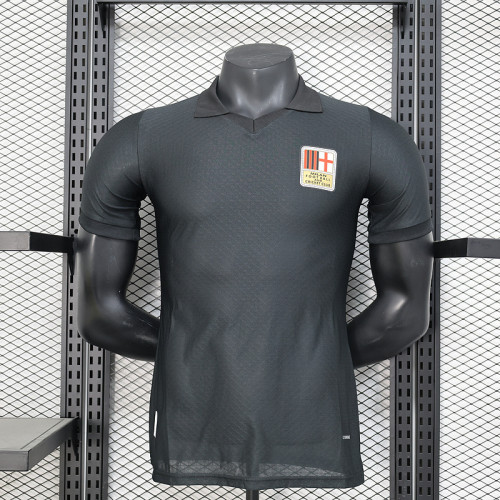 Player Version 2024-2025 AC Milan 125th Anniversary Soccer Jersey AC Black Football Shirt