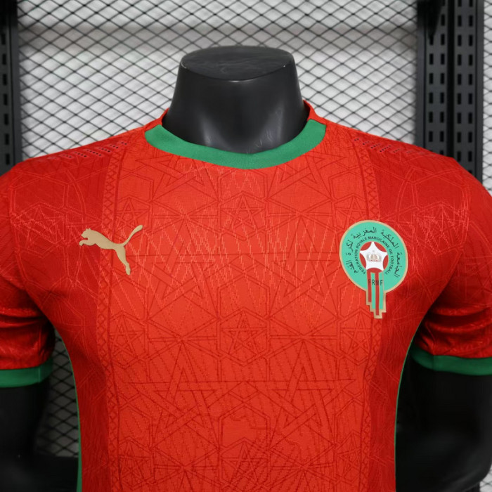 Player Version 2025 Morocco Home Soccer Jersey Football Shirt