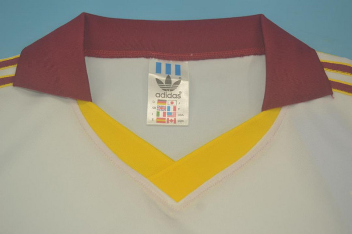 Retro Jersey 1991-1992 As Roma Away White Soccer Jersey Vintage Football Shirt
