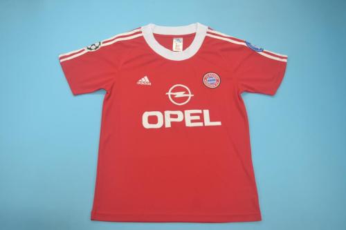 with UCL Patch Retro Jersey 2001 Bayern Munich ELBER 9 UCL Final Home Soccer Jersey Vintage Football Shirt