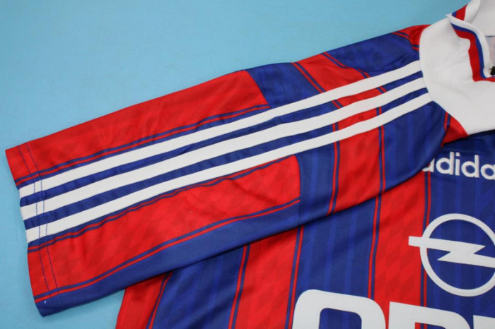 with UCL Patch Retro Jersey 1995-1997 Bayern Munich Home Soccer Jersey Vintage Football Shirt
