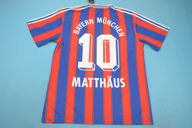 Retro Jersey 1995-1997 Bayern Munich MATTHAUS 10 Home Soccer Jersey Vintage Football Shirt