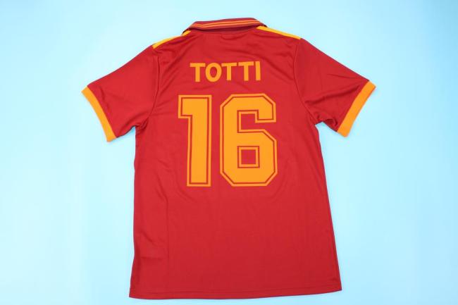 Retro Jersey 1992-1994 As Roma TOTTI 10 Home Soccer Jersey Vintage Football Shirt